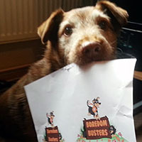 Fred with a newsletter